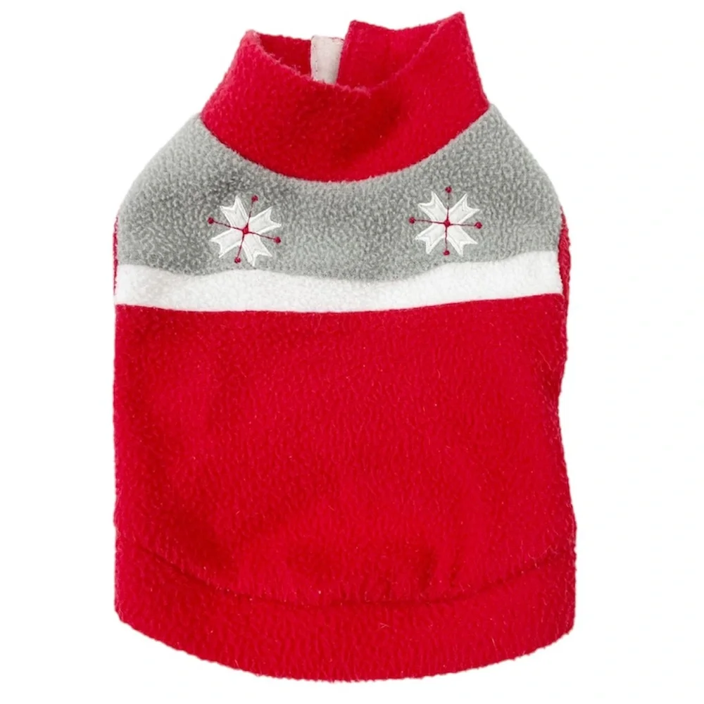 6.5”x10” Fleece Small Dog Sweater